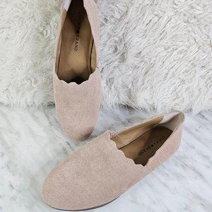 Lucky Brand Women's Pink Suede Loafers Size 8.5